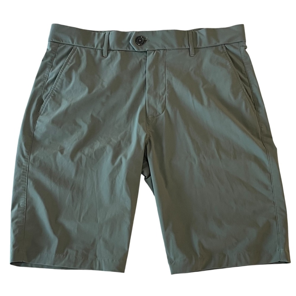 Greyson Montauk Shorts Mens 32 Green 10" Performance Golf Wolf